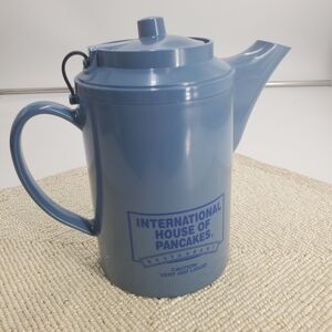 Vintage IHOP Blue Hot Coffee/water  Carafe  Restaurant Advertising USA (C16)